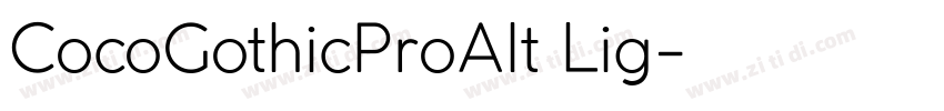 CocoGothicProAlt Lig字体转换